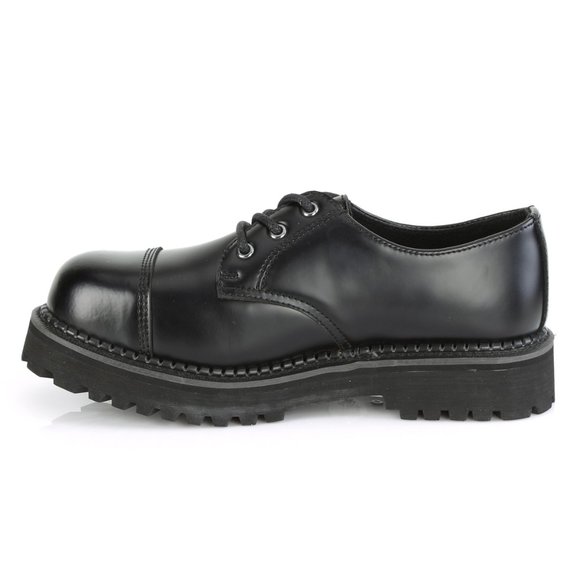 Leather Steel Toe Gothic Shoes